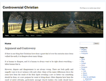 Tablet Screenshot of controversialchristian.com